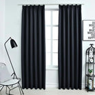 Elegante gordijnen met metalen haken inclusief levering voor privacy en stijl - Antraciet / 140 x 245 cm / 1