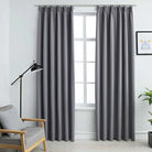 Elegante gordijnen met metalen haken inclusief levering voor privacy en stijl - Grijs / 140 x 175 cm / 1 - Gordijnen &