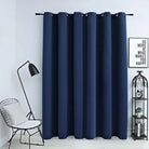 Elegante gordijnen met metalen ringen voor privacy en lichtblocking - Blauw / 1 - Gordijnen & vitrages