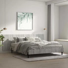 Elegante grijs sonoma hoofdborden van bewerkt hout voor elke slaapkamer - Grijs sonoma / 1 - Hoofdborden en voetborden
