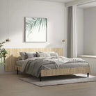 Elegante grijs sonoma hoofdborden van bewerkt hout voor elke slaapkamer - Sonoma eiken / 1 - Hoofdborden en voetborden