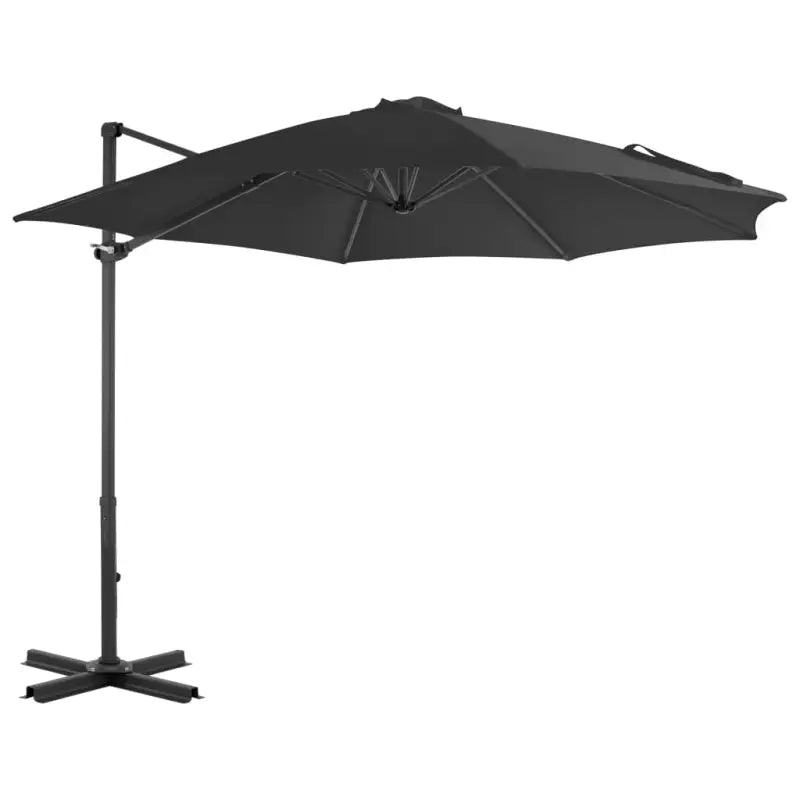 Elegante hangende parasol met aluminium paal voor schaduw en UV-bescherming - Antraciet / 300 x 238 cm / 1 - Parasols