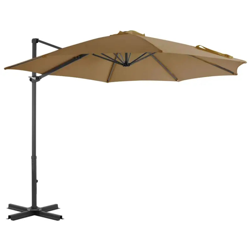 Elegante hangende parasol met aluminium paal voor schaduw en UV-bescherming - Taupe / 300 x 238 cm / 1 - Parasols