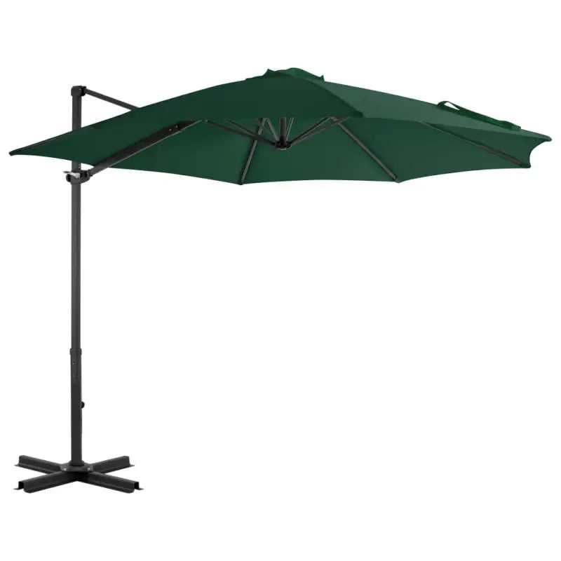Elegante hangende parasol met aluminium paal voor schaduw en UV-bescherming - Lichtgroen / 300 x 238 cm / 1 - Parasols