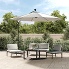 Elegante hangende parasol met LED-verlichting voor schaduw en UV-bescherming - Zand / 300 cm / 1 - Parasols