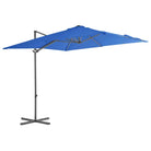 Elegante hangende parasol met stalen paal voor schaduw en UV-bescherming - Blauw / 250 x 250 cm / 1 - Parasols