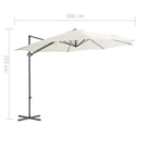 Elegante hangende parasol met stalen paal voor schaduw en UV-bescherming - Parasols en zonneschermen
