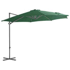 Elegante hangende parasol met stalen paal voor schaduw en UV-bescherming - Lichtgroen / 300 x 255 cm / 1 - Parasols