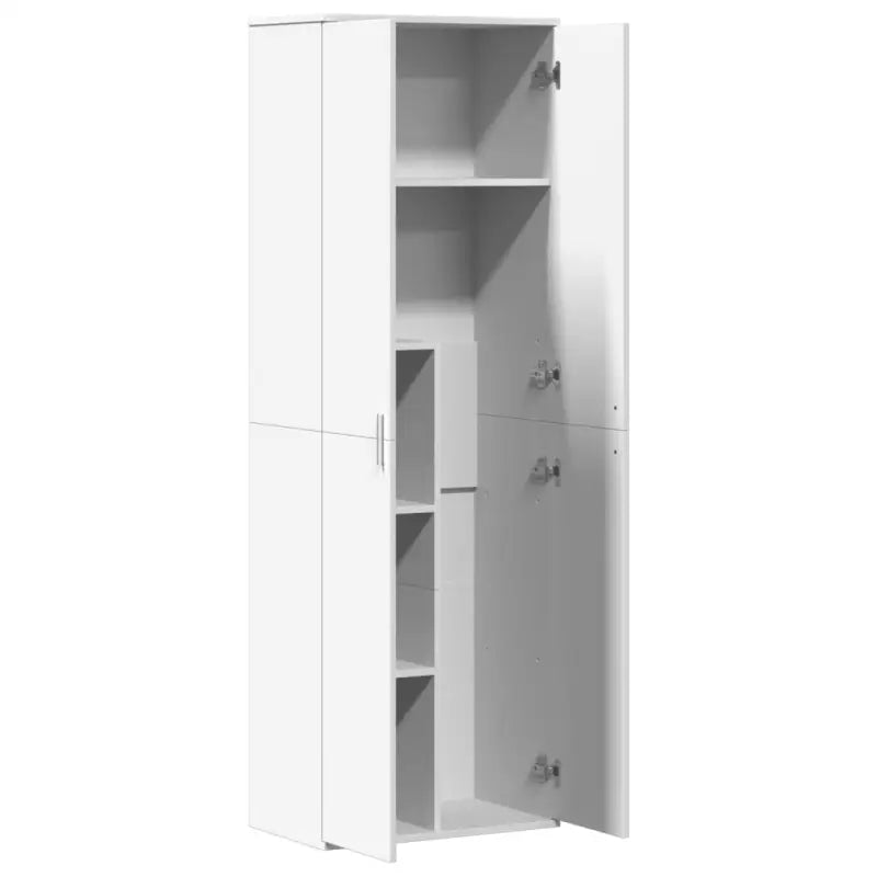 Elegante hoge kast van bewerkt hout die gemakkelijk schoon te maken - Opbergkasten & lockerkasten