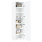 Elegante hoge kast van bewerkt hout voor een stijlvolle inrichting - Dressoirs & buffetkasten