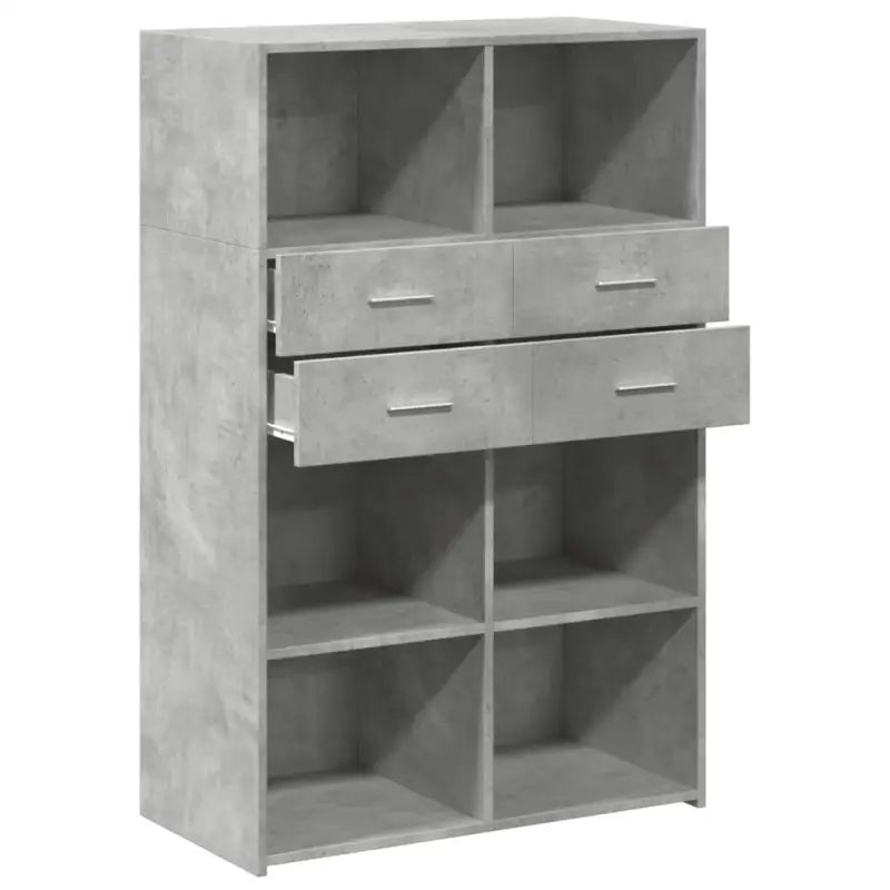 Elegante hoge kast van bewerkt hout voor een stijlvolle inrichting - Dressoirs & buffetkasten
