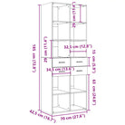 Elegante hoge kast van bewerkt hout voor jouw bestaande interieur - Dressoirs & buffetkasten