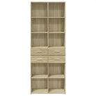 Elegante hoge kast van bewerkt hout voor jouw bestaande interieur - Dressoirs & buffetkasten