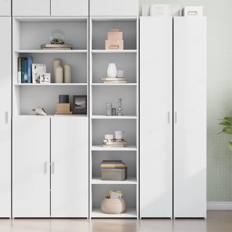 Elegante hoge kast voor bestaande interieur makkelijk schoon te houden - Wit / 1 - Dressoirs & buffetkasten