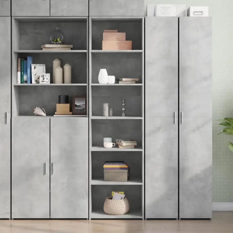 Elegante hoge kast voor je bestaande interieur gemakkelijk schoon te maken - Betongrijs / 1 - Dressoirs & buffetkasten