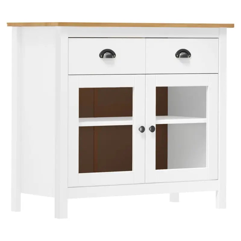 Elegante houten dressoir van massief grenenhout voor een georganiseerd interieur - Dressoirs & buffetkasten