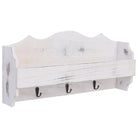 Elegante Houten Wandkapstok voor een Decoratieve Hal - Wit / 50 x 10 x 23 cm / 1 - Kapstokken