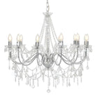 Elegante Kristallen Chandelier voor een opvallende interieurstijl - Zilver / 1 - Kroonluchters