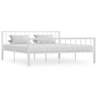 Elegante metalen bedframe met stevige ondersteuning - Wit / 180 x 200 cm - Bedden & bedframes