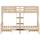 Elegante metalen stapelbed met massief grenenhout voor kleine kamers - Bedden & bedframes