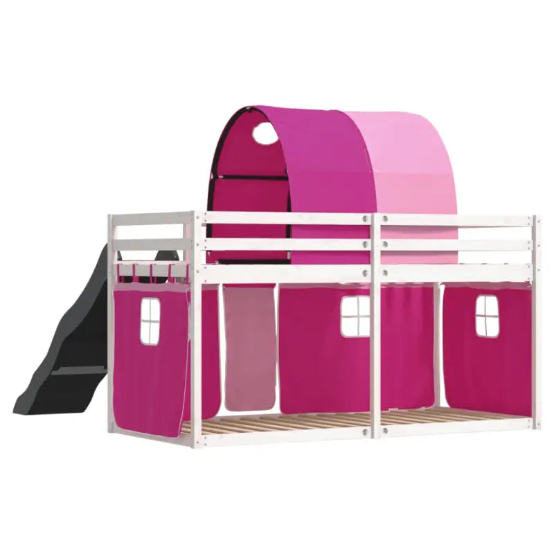 Elegante metalen stapelbed van massief grenenhout voor compacte kamers - Bedden & bedframes