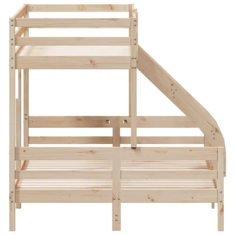 Elegante metalen Stapelbed van Massief Grenenhout voor Kleine Kamers - Bedden & bedframes
