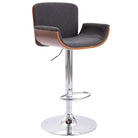 Elegante moderne barkrukken voor een stijlvol interieur - Donkerbruin en grijs / 1 - Barkrukken