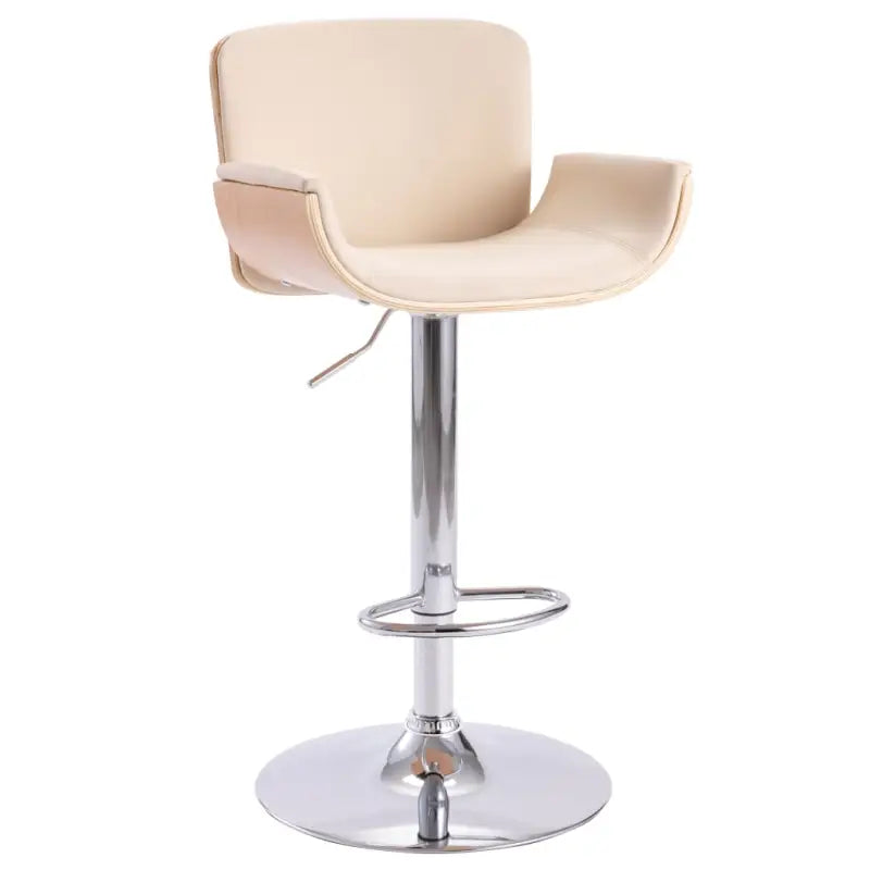 Elegante moderne barkrukken voor een stijlvol interieur - lichtbruin en crèmekleurig / 1 - Barkrukken
