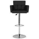 Elegante moderne barkrukkenset met kunstlederen zitting en rugleuning - Barkrukken