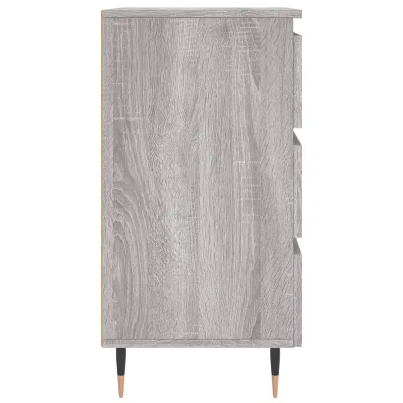 Elegante nachtkastjes van bewerkt hout in grijs Sonoma Eiken stijl - Nachtkastjes