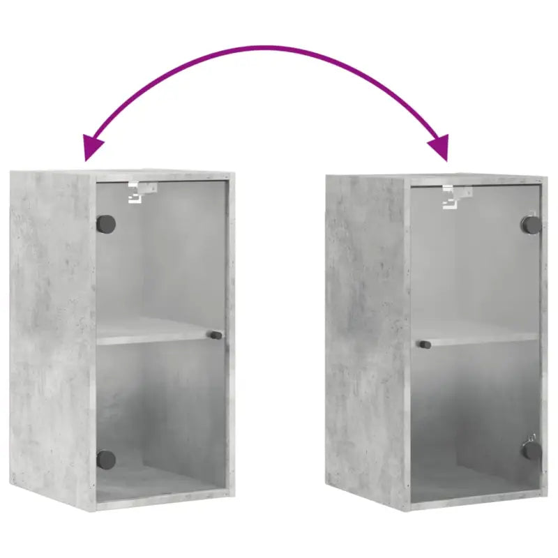 Elegante opbergkast met glazen deuren voor decoratie en organisatie - Opbergkasten & lockerkasten