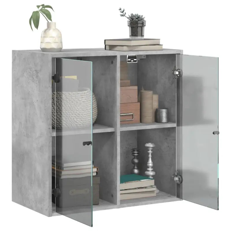 Elegante opbergkast met glazen deuren voor een stijlvolle wanddecoratie - Opbergkasten & lockerkasten