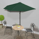 Elegante parasol met aluminium paal en stalen baleinen voor schaduw - Groen / 1 - Parasols en zonneschermen