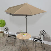 Elegante parasol met aluminium paal en stalen baleinen voor schaduw - Parasols en zonneschermen
