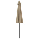 Elegante parasol met aluminium paal en stalen baleinen voor schaduw - Parasols en zonneschermen