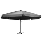 Elegante parasol met aluminium paal voor shade en uv-bescherming - Antraciet / 600 cm / 1 - Parasols en zonneschermen