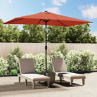 Elegante parasol met stalen paal voor schaduw en uv-bescherming - Parasols en zonneschermen