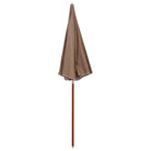 Elegante parasol met stalen paal voor UV-bescherming en schaduw - Parasols en zonneschermen