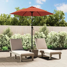 Elegante parasol voor bevestiging op standaard of tafelmetgat - Terracotta - Parasols en zonneschermen