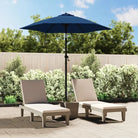Elegante parasol voor bevestiging op standaard of tafelmetgat - Blauw - Parasols en zonneschermen