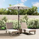 Elegante parasol voor bevestiging op standaard of tafelmetgat - Zandwit - Parasols en zonneschermen