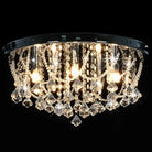 Elegante plafondlamp met kristallen en glinsterende kralen - 45 x 22 cm / 1 - Lampen