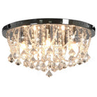 Elegante plafondlamp met kristallen en glinsterende kralen - 45 x 22 cm / 1 - Lampen