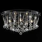 Elegante plafondlamp met kristallen en glinsterende kralen - 45 x 22 cm / 1 - Lampen