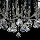 Elegante plafondlamp met kristallen en glinsterende kralen - 45 x 22 cm / 1 - Lampen