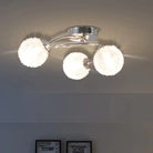 Elegante plafondlamp met metalen basis en spiraamse armen - 1 / 3 / with led bulbs - Plafondlampen