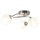 Elegante plafondlamp met metalen basis en spiraamse armen - Plafondlampen