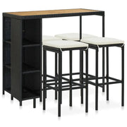 Elegante poly rattan barset voor tuin patio of terras - Tuinsets