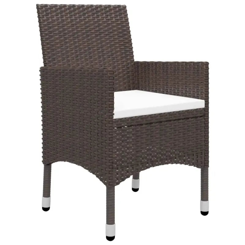 Elegante poly rattan tuinset met massief acaciahout ontwerp - Tuinsets