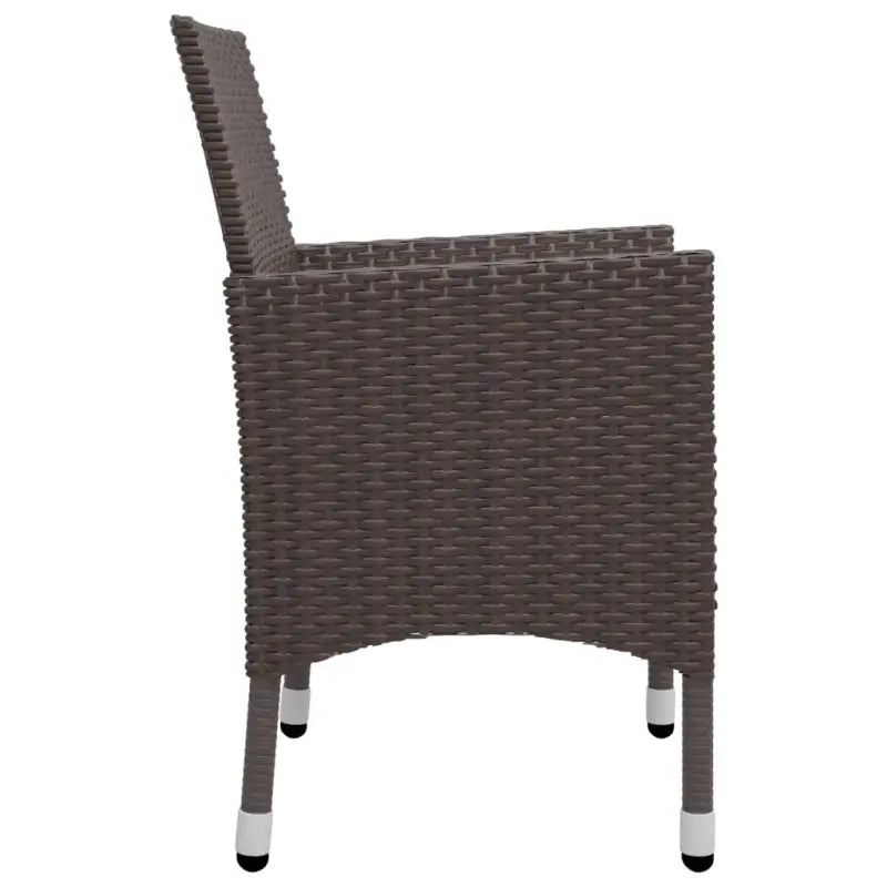 Elegante poly rattan tuinset met massief acaciahout ontwerp - Tuinsets